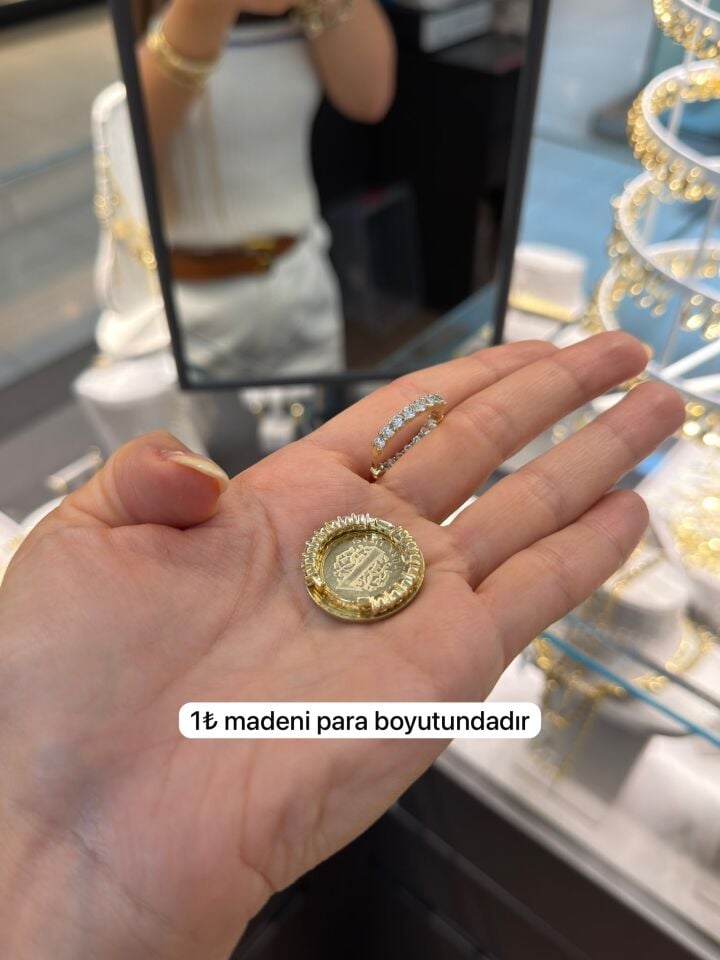 Premium Gold  Su Yolu Küpe