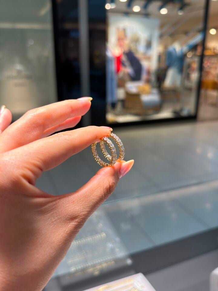 Premium Gold  Su Yolu Küpe