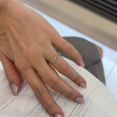 Gold Sıra Detay Yüzük