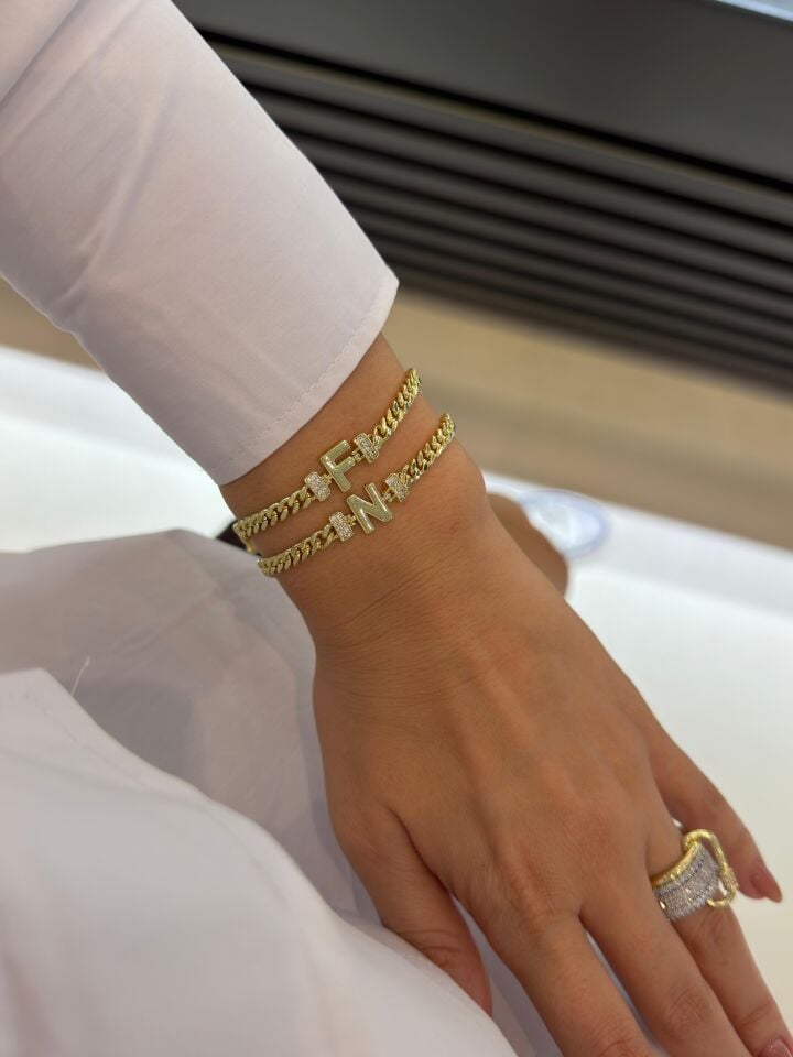 Luzzo Gold Harf Bileklik