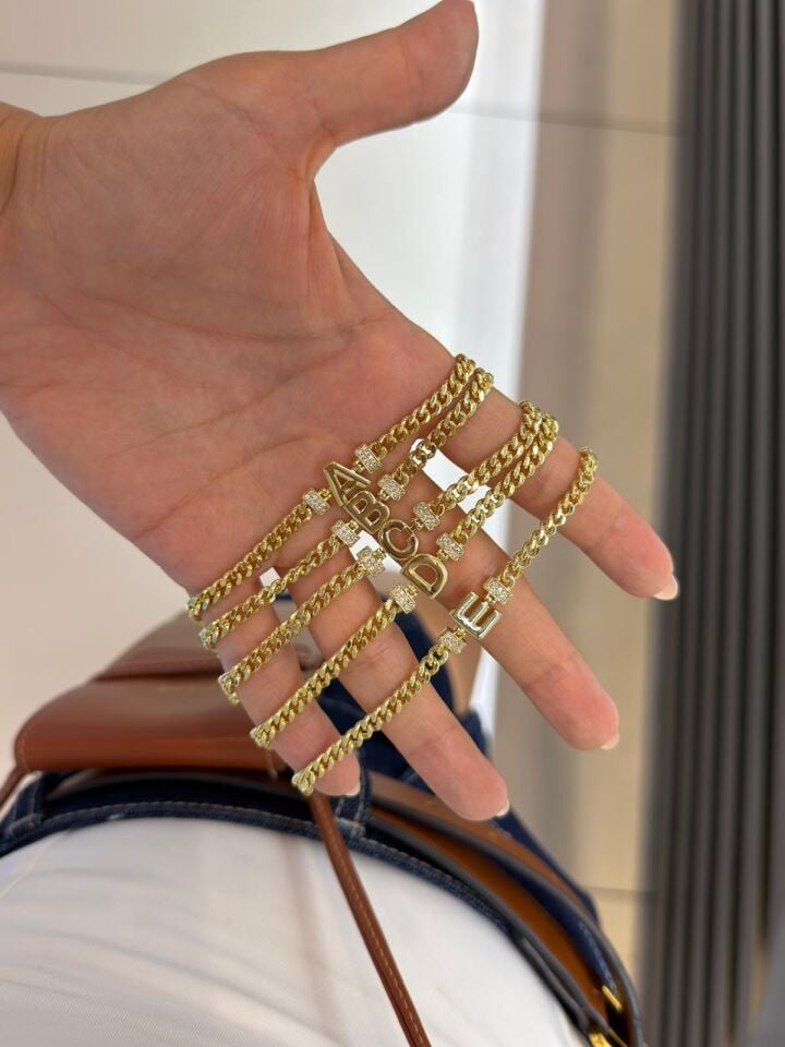Luzzo Gold Harf Bileklik