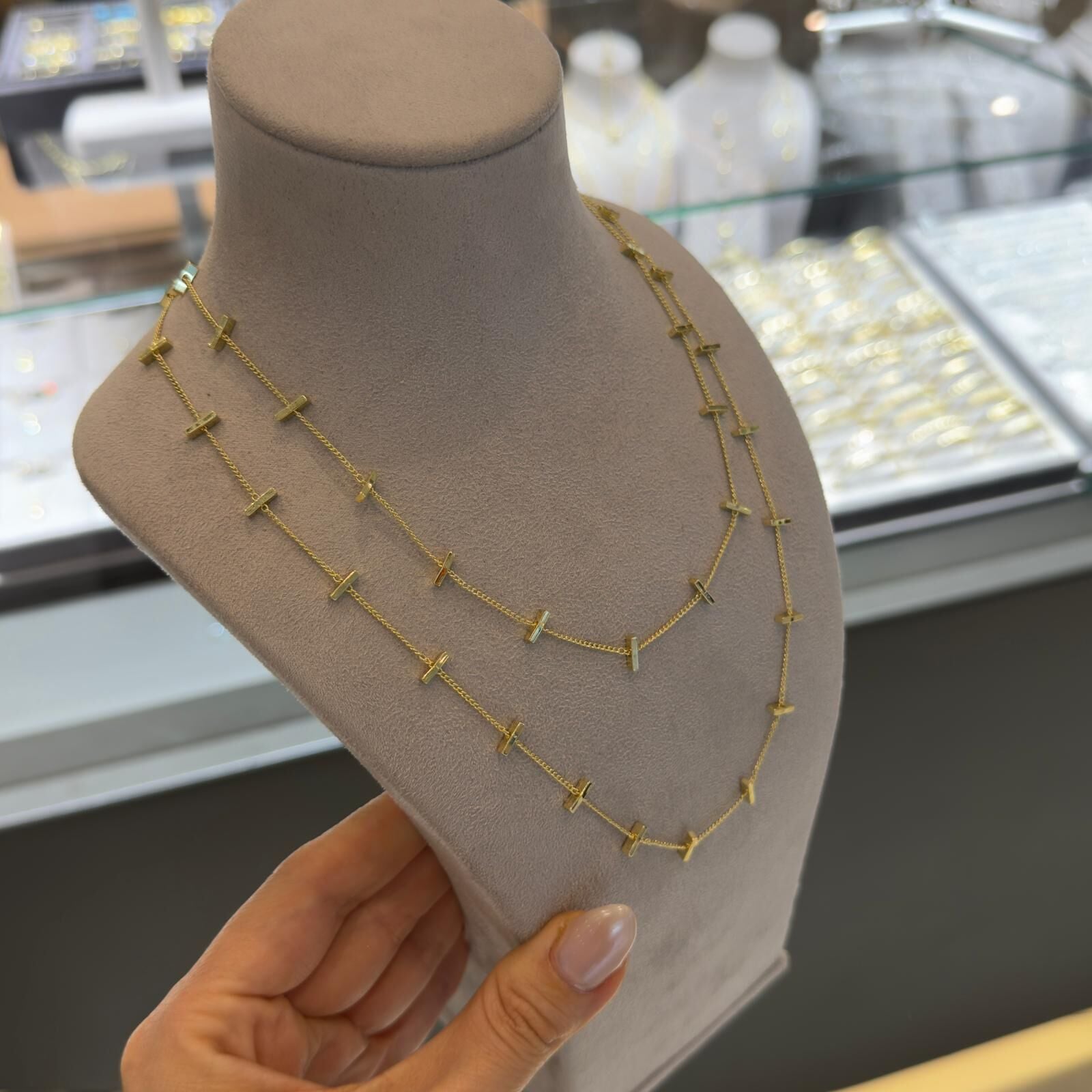 Gold Detaylı Zincir