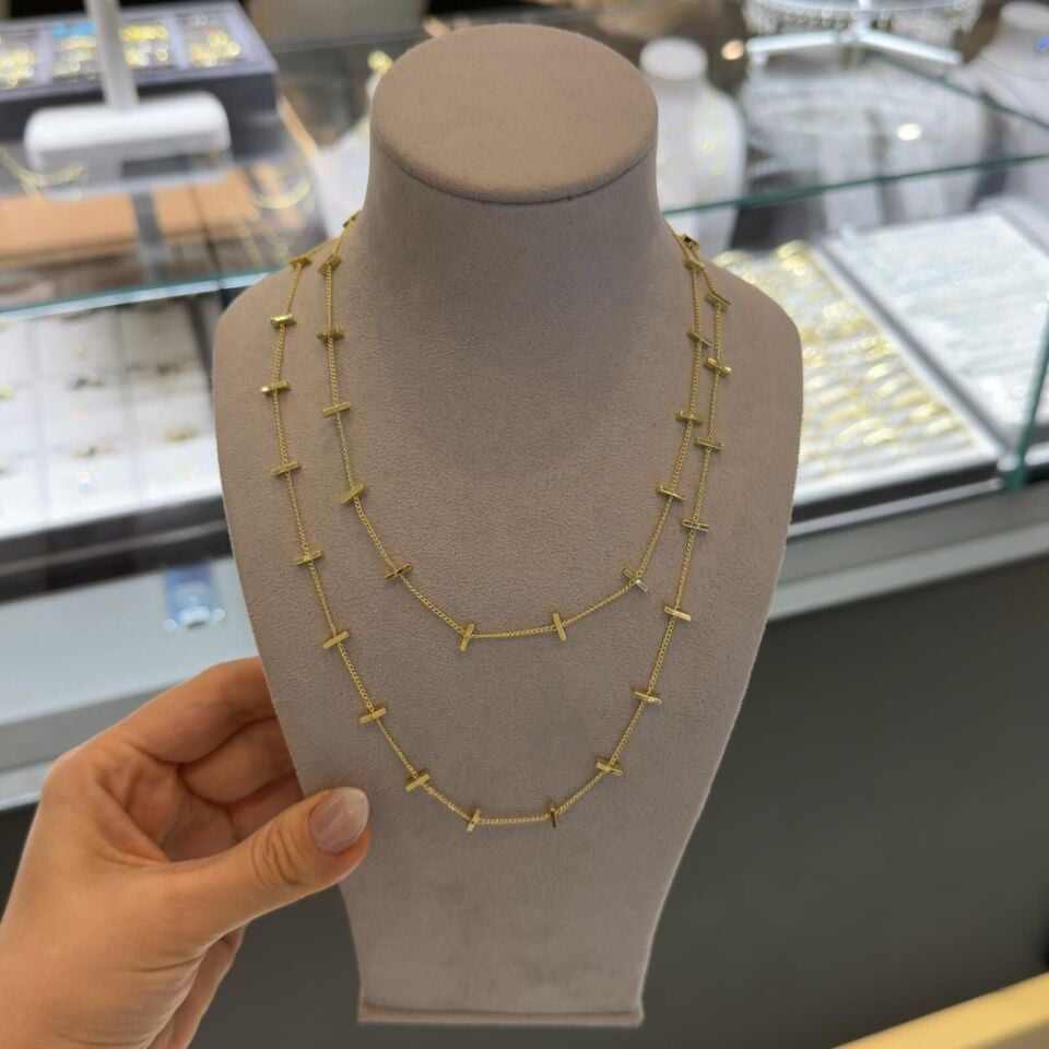 Gold Detaylı Zincir
