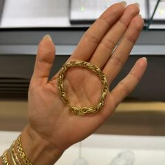 Gold Sarmal Model Bileklik