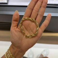 Gold Sarmal Model Bileklik