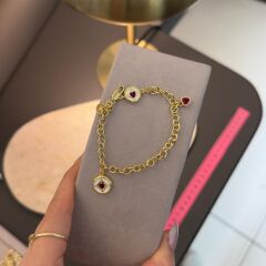 Luzzo Pembe Charmlı Bileklik