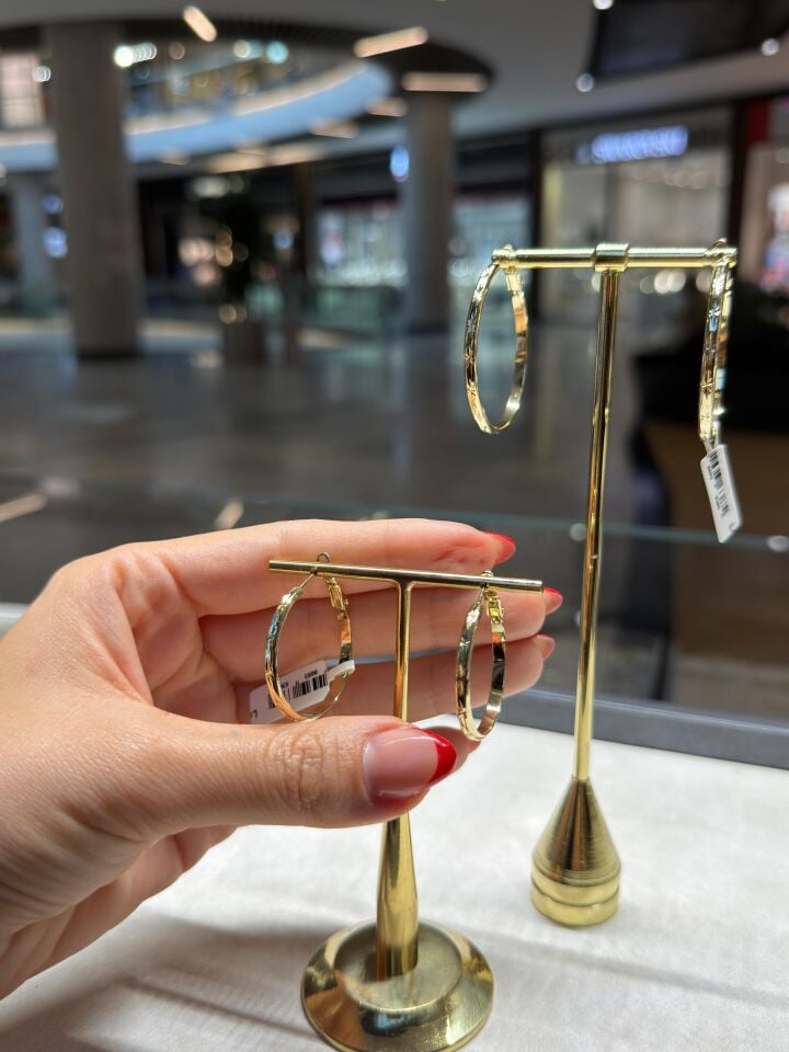 Gold Halka Küpeler