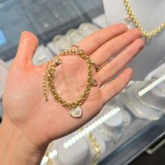 Luzzo Toz Pembe Charmlı Bilekik