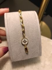 Luzzo Beyaz Sedef Charmlı Bileklik