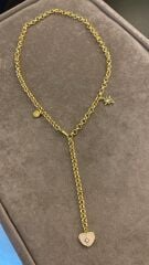 Luzzo Toz Pembe Kalpli Kolye