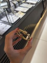 Premium gold-gümüş renk kelepçe 002