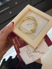 Premium gold-gümüş renk kelepçe 002