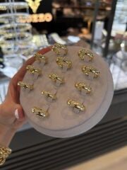 Xuping kalın gold alyans