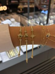 Kuyum İşçilik Charmlı Gold Bileklik
