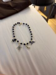 Luzzo Lacivert Taşlı Premium Kolye