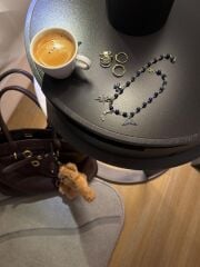 Luzzo Lacivert Taşlı Premium Kolye