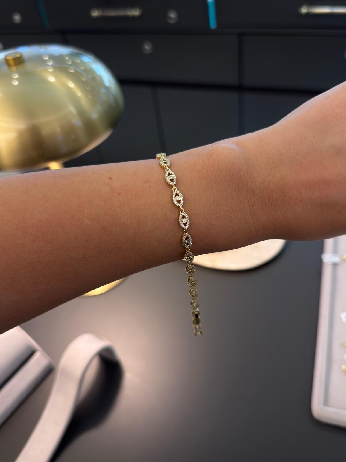 Xuping Gözlü Gold Bileklik