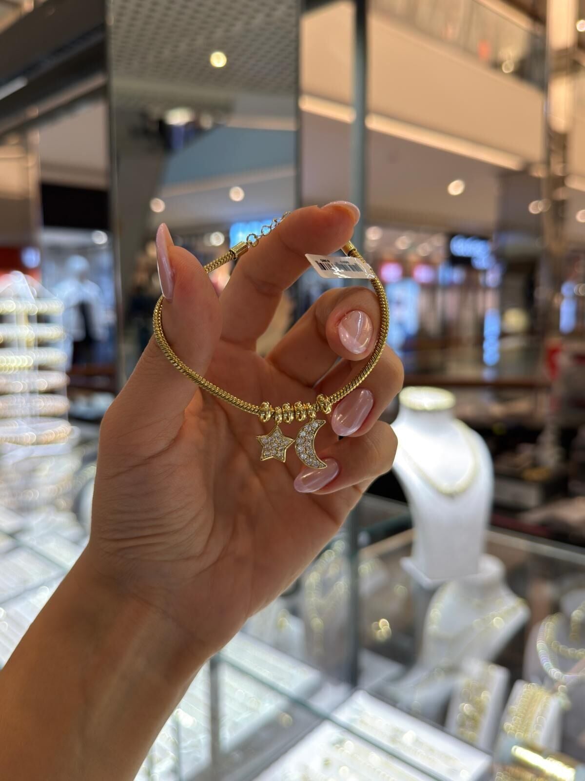 Gold Charmlı Çıtır Bileklik