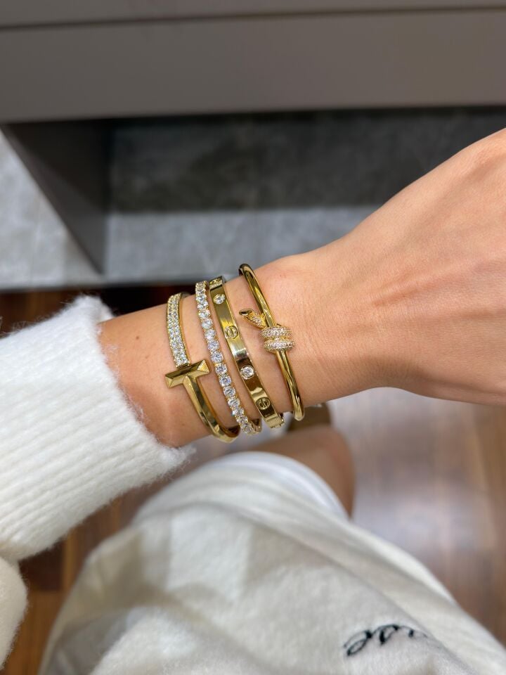 Tasarım Gold Kelepçeler