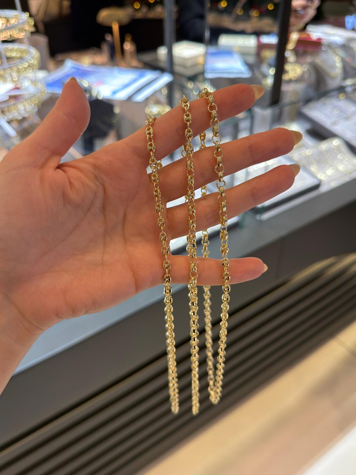 Kahve Çekirdeği Zincir Kolye