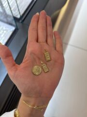 Külçe Altın Kolye Ucu