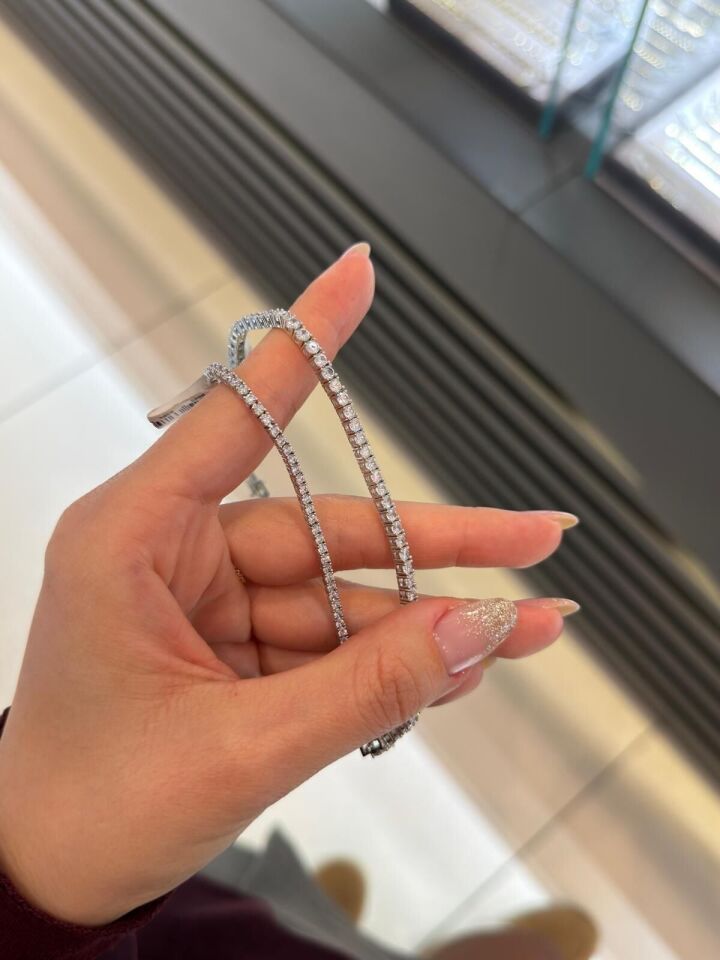 Gümüş Renk Su Yolu Bileklik 2mm su yolu