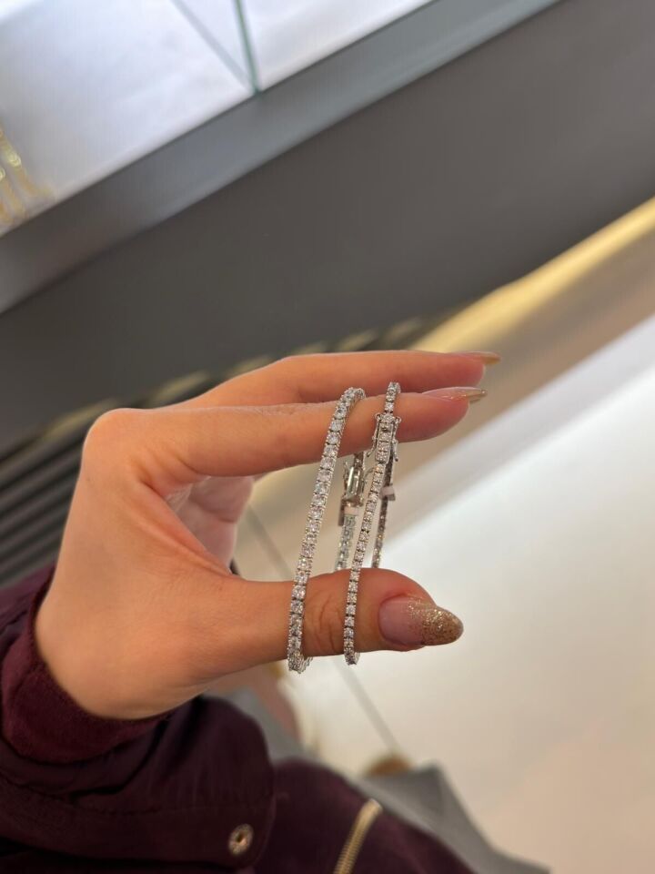 Gümüş Renk Su Yolu Bileklik 3mm su yolu