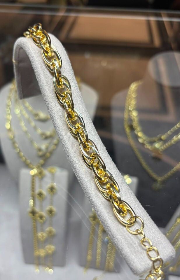 Luzzo Gold Hallow Model Bileklik
