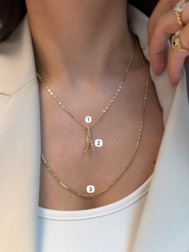 Luzzo Gold Zincir ve Uç