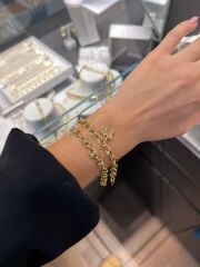 Taşlı Ve Charmlı Bileklik Kombin Set