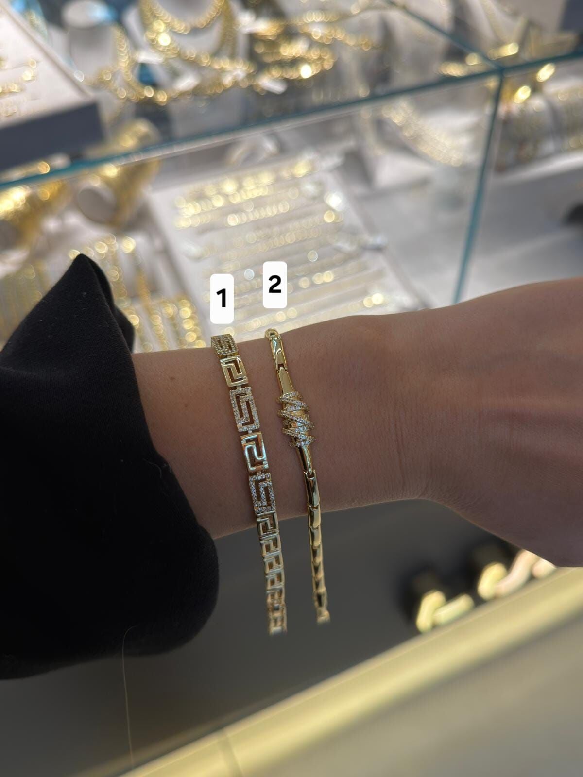 Ortası Taşlı Bileklik