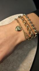 Üçlü Kuyum İşçilik Bileklik Kombin