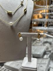 Premium İnci Kolye Ve Küpe Set