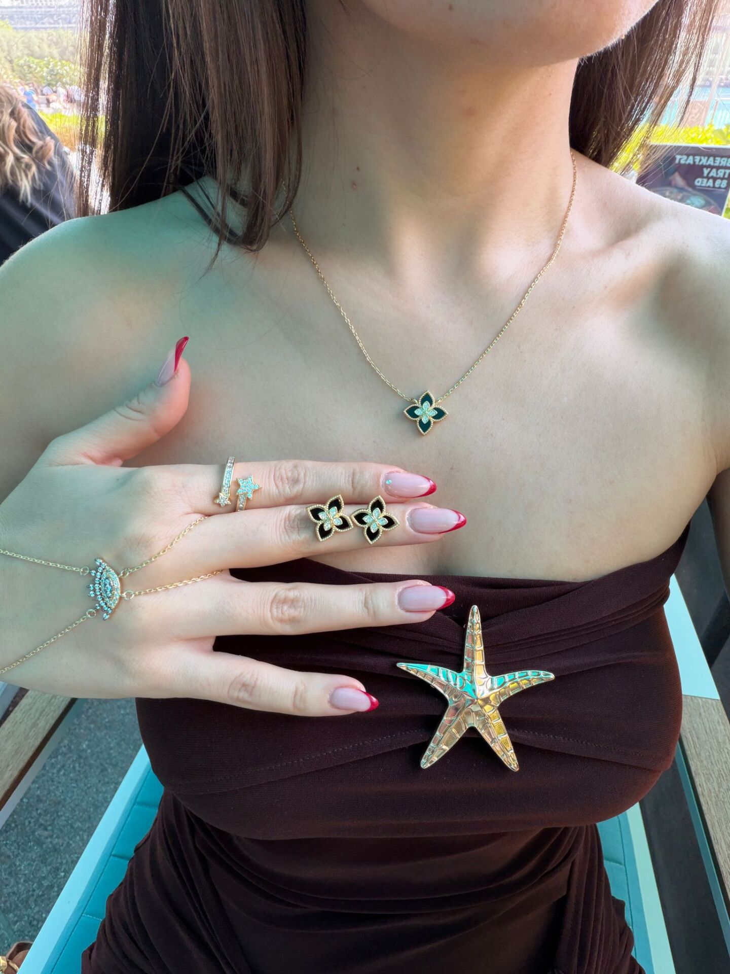 Modern Kolye ve Küpe Set