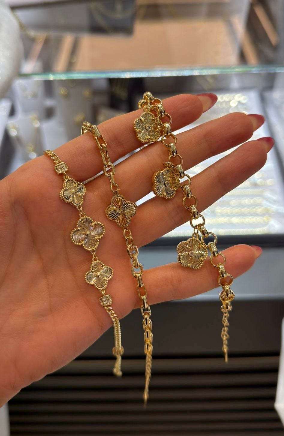 Üçlü Sallantı Charmlı Bileklik