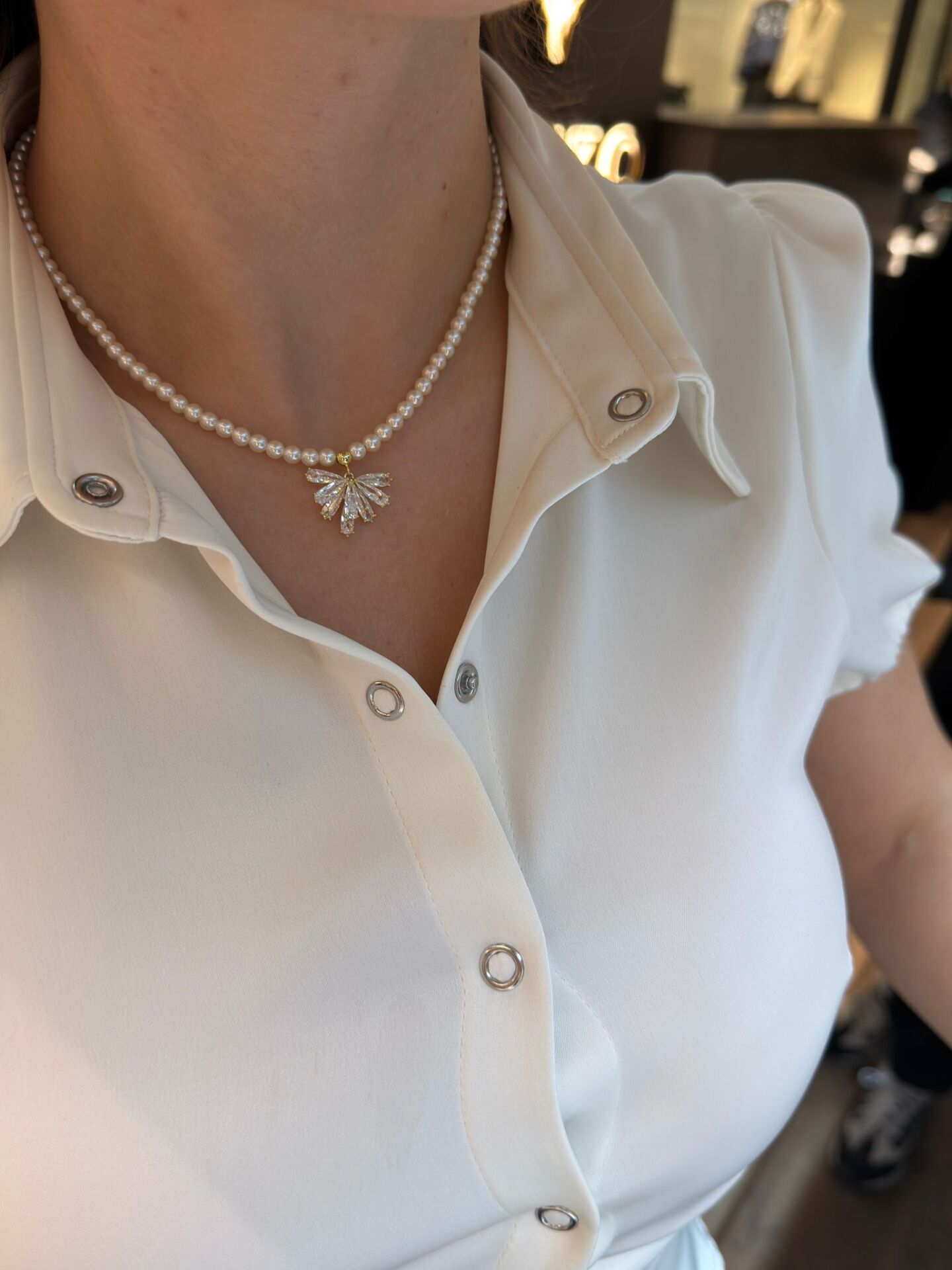 Swarovski Taşlı Kolye ve Küpe Takım küpe
