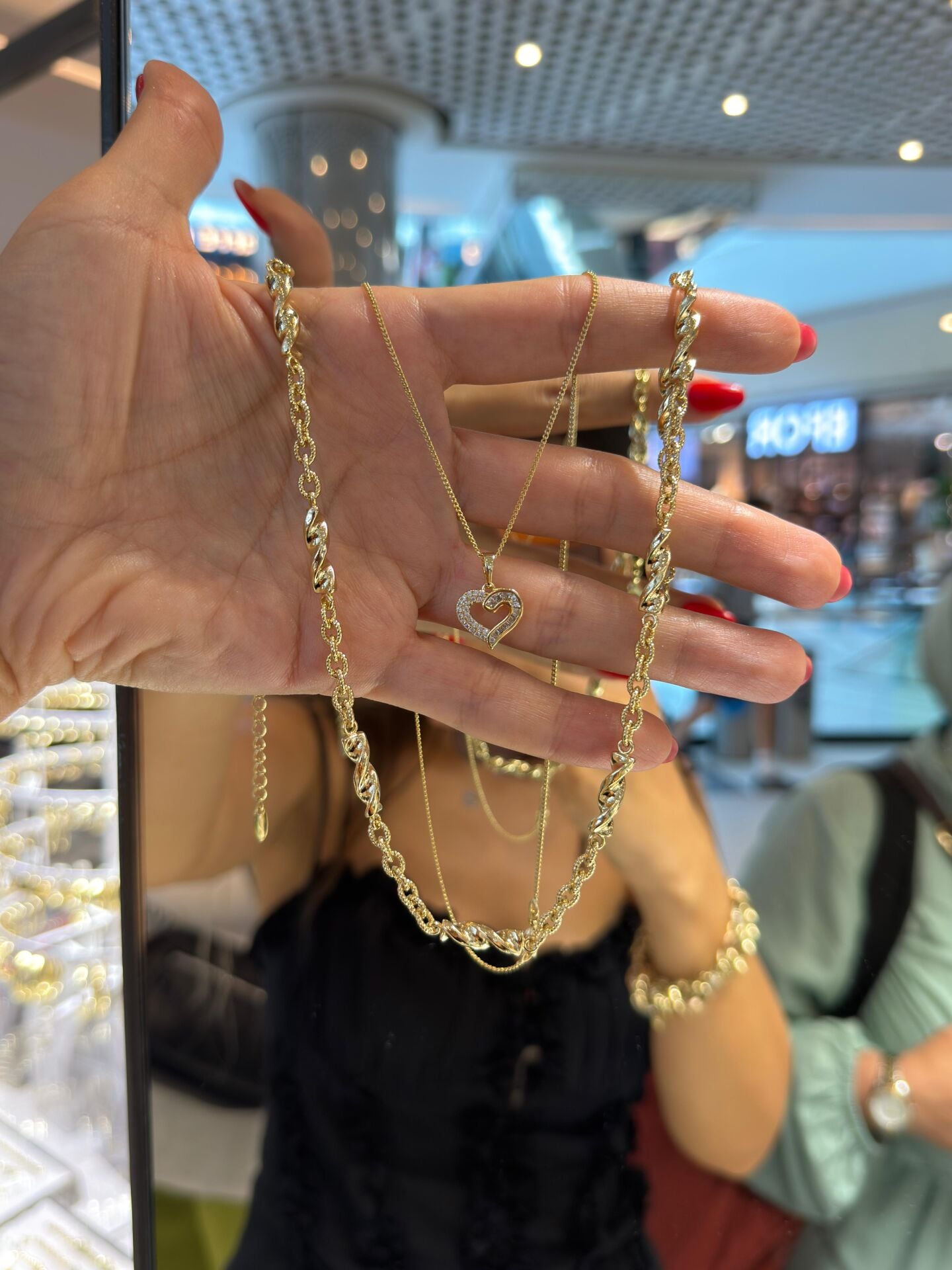Luzzo Gold Kalp Kolye Ve Kuyum İşçilik Zincir