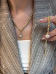 Yıldız Charmlı Kolye Ve Bileklik Set