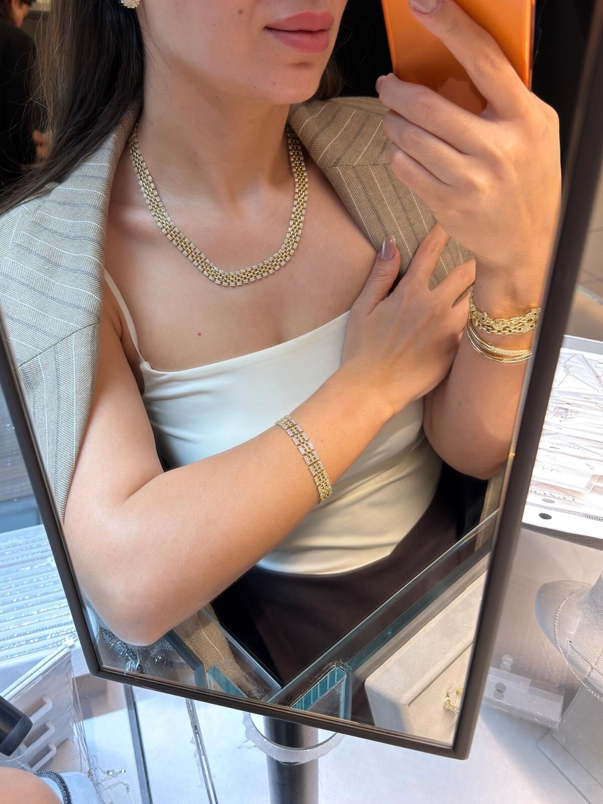 Kuyum İşçilik Kolye Ve Bileklik Set