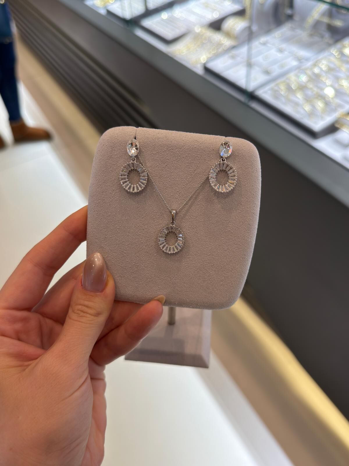 Swarovski Taşlı Halka Takım