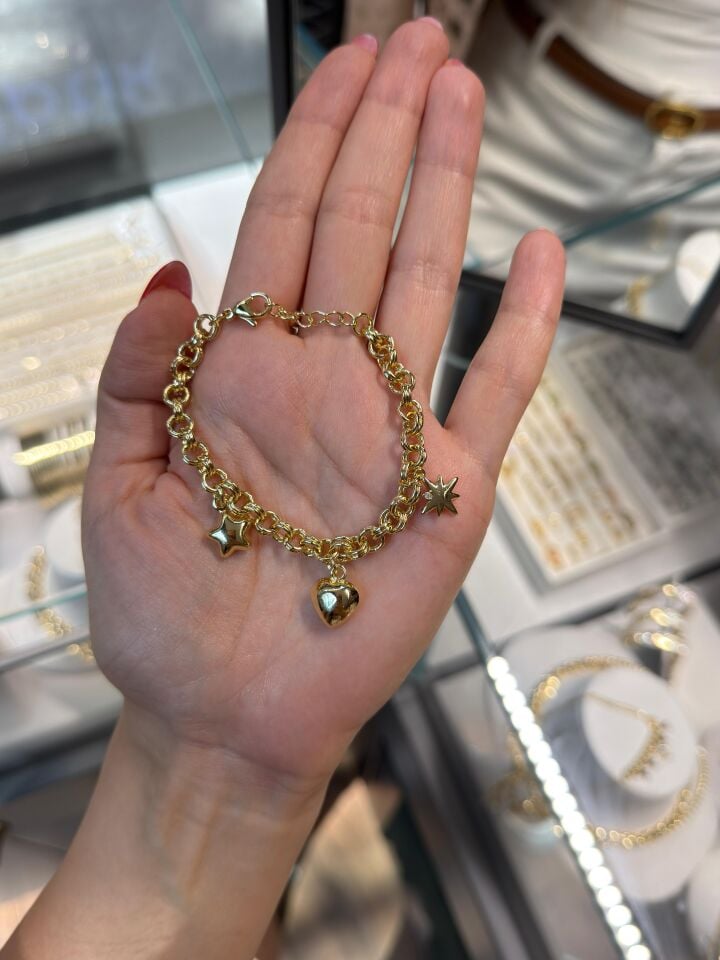 Luzzo Kalp Charm Bileklik
