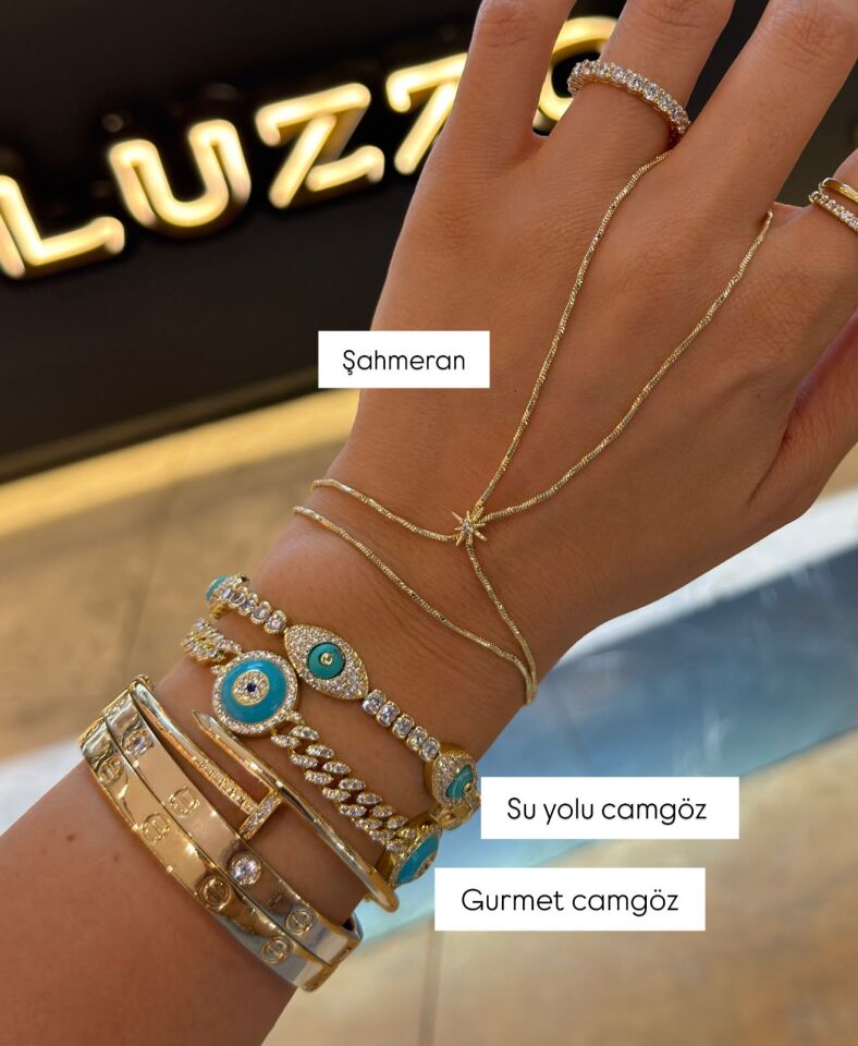 Luzzo Kombin Bileklik ve Şahmaran Set