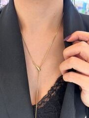 Asansörlü Damla Model Kolye