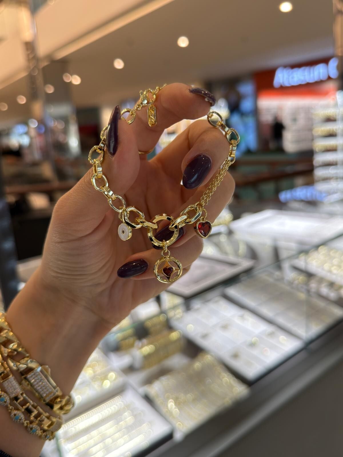 Kalp Charmlı Bileklik