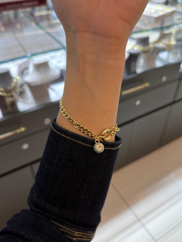 Tek nazar charm bileklik