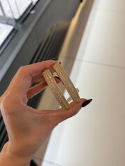 Gold Taşlı Kelepçe