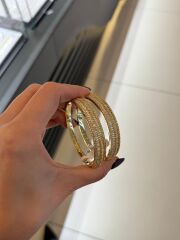 Gold Taşlı Kelepçe