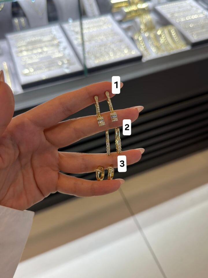 Taşlı Kuyum İşçilik Küpeler