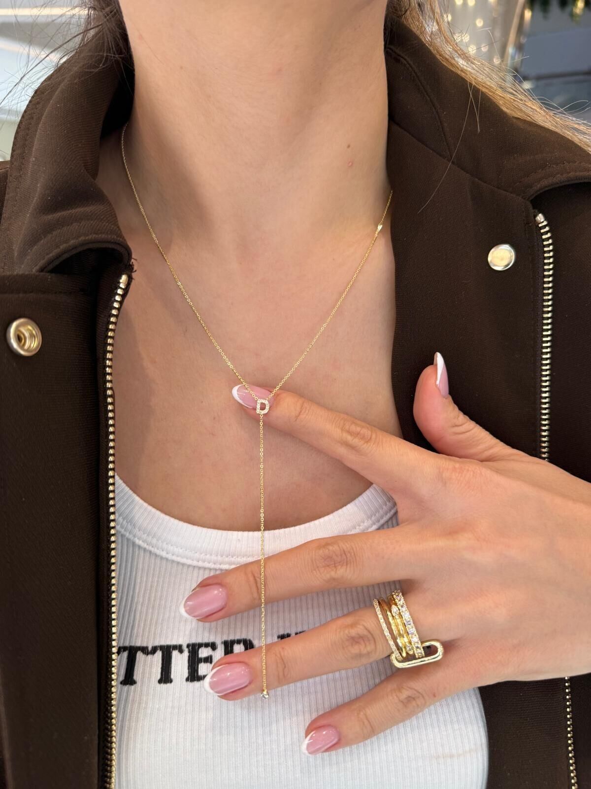 Gold Harf Kolye S