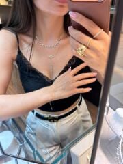 Tasarım Taşlı Kolye Ve Gözlü Y Kolye